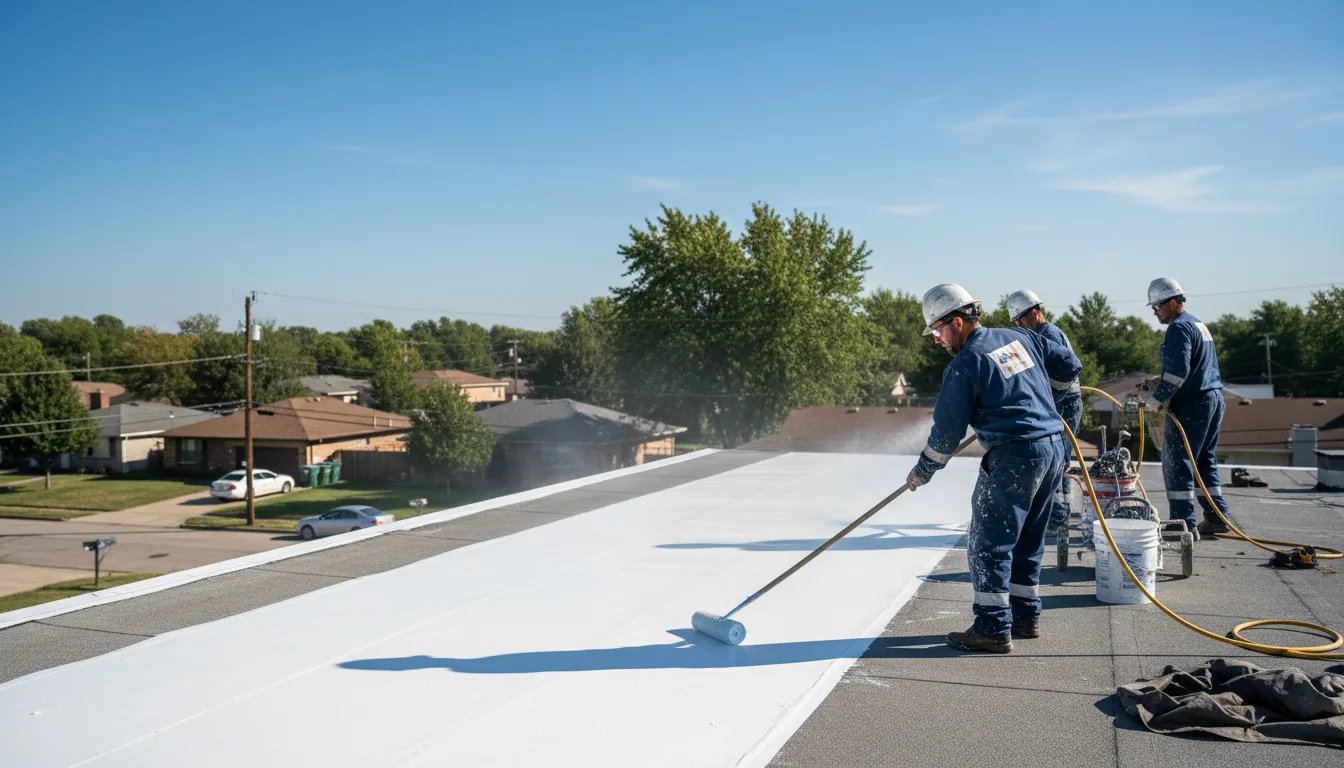 Commercial roof coating in Chickamauga, GA near me
